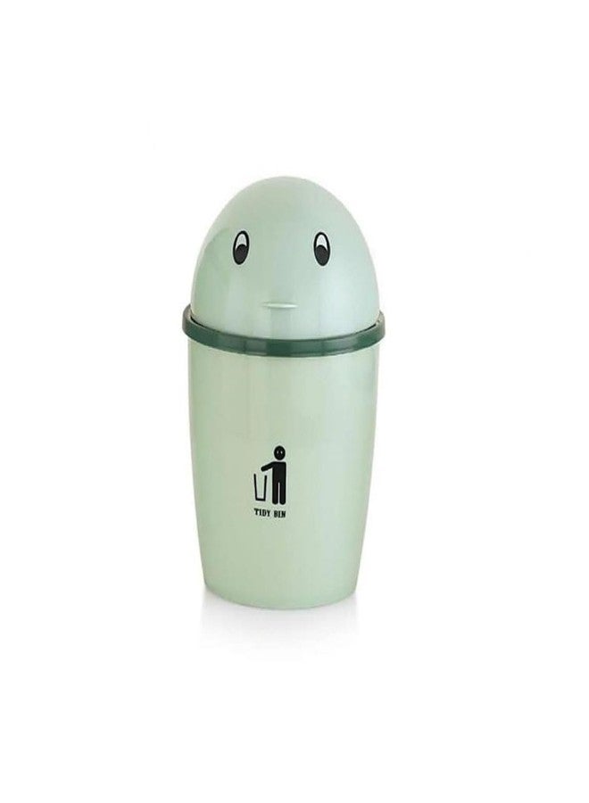 PUTHAK Plastic Small SwingLid Trash Bin, Multi-Use Dustbin For Study Table Office- Color May Vary (Pack Of 1) - Image 1